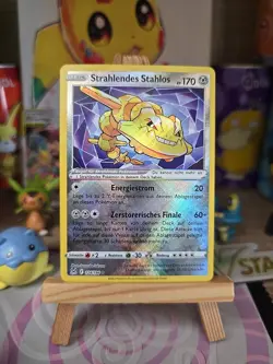 Strahlendes Stahlos Pokemon Karte 124/196 Verlorener Ursprung Near Mint Deutsch - Image 1