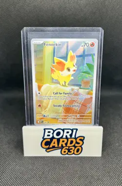 Fennekin 080 Illustration Rare Black Star Promo- Chaos Rising Pokemon - Image 3