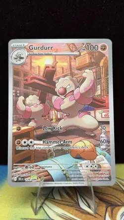 Gurdurr NM 126/086 Black Bolt Pokemon Holo Illustration Rare - Image 1