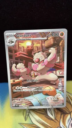 Gurdurr NM 126/086 Black Bolt Pokemon Holo Illustration Rare - Image 2