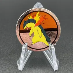 Typhlosion Pokemon Paper Ginpika Medal Card Nintendo Japanese Rare TCG S206-85 - Image 1