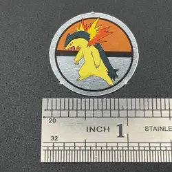 Typhlosion Pokemon Paper Ginpika Medal Card Nintendo Japanese Rare TCG S206-85 - Image 2