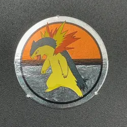 Typhlosion Pokemon Paper Ginpika Medal Card Nintendo Japanese Rare TCG S206-85 - Image 3