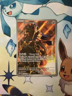 Zamazenta Illustration Rare 201/182 - Pokemon Destined Rivals - NM - Image 1