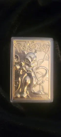 1999 BK 23k Gold Plated Mewtwo Pokemon Card! In original plastic casing - Image 1