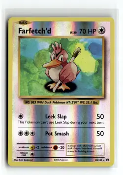Farfetch'd 68/108 Rare XY - Evolutions Reverse Holofoil Pokemon NM - Image 1