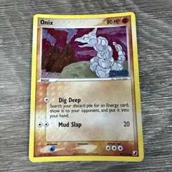 Pokemon Card - Onix Unseen Forces 65/115 Reverse Holo Stamped LP - Image 1