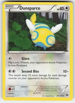 Dunsparce 101/146 Uncommon XY Pokemon Lightly Played - Image 1