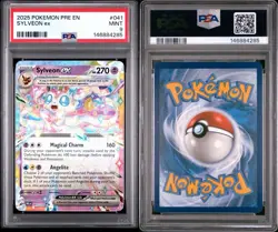 2025 POKEMON PRE EN-PRISMATIC EVOLUTIONS #041 SYLVEON EX PSA 9 - Image 3
