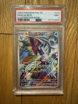 2023 POKEMON PAL EN-PALDEA EVOLVED ILLUSTRATION RARE #210 BAXCALIBUR PSA 9 - Image 1