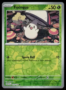 Foongus 010/159 Common Journey Together Pokemon Reverse Holo Near Mint - Image 1