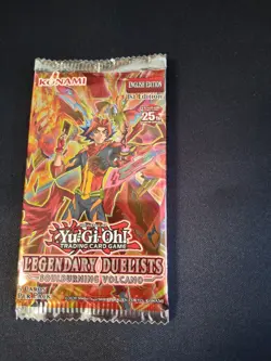 Yu-Gi-Oh! Legendary Duelists Soulburning Volcano Booster Pack 1st Edition TCG - Image 1