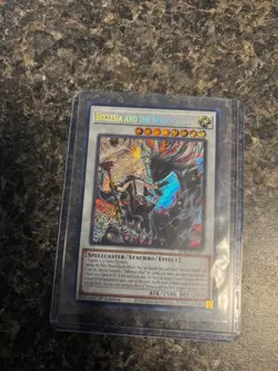 *** ECCLESIA AND THE DARK DRAGON *** 1ST EDITION SECRET RARE BRPO-EN041 YUGIOH! - Image 1