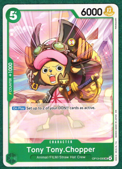 Tony Tony.Chopper - Carrying On His Will OP13-030 - One Piece CCG Card - Image 1