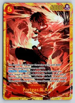PORTGAS.D.ACE (118) OP16-118 THE TIME OF BATTLE ONE PIECE NM - Image 1