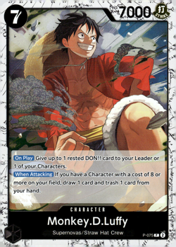 Monkey.D.Luffy - (Pirate Foil) Foil PR Premium Booster -The Best- Vol. 2 P-075 N - Image 1