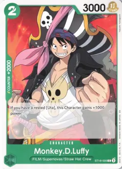 Monkey.D.Luffy (Reprint) ST16-005 Premium Booster -The Best- Vol. 2 One Piece NM - Image 1