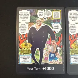 2 One Piece 2nd Anniversary Don (Monkey.D.Luffy, Garp) Promo NM - Image 2