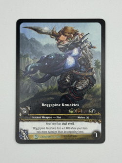 World of Warcraft TCG Gladiators 173/208 Extended Art Boggspine Knuckles - Image 1