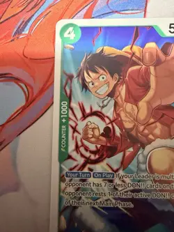 Monkey.D.Luffy (Red Bull Double Don!!) PRB02-005 One Piece Promotion Cards - Image 4