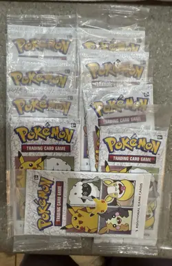 Pokemon TCG General Mills 25th Anniversary 3-card Booster Pack X9 - Sealed Rare - Image 1