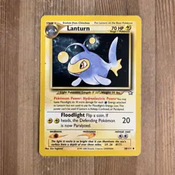 Lanturn 38/111 Uncommon Neo Genesis Unlimited Pokemon TCG Card WOTC HP 2000 - Image 1