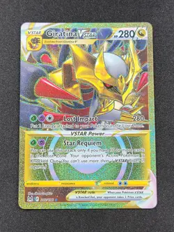 Pokemon Giratina VSTAR 212/196 Lost Origins Secret Rare Card Near Mint Condition - Image 1