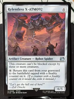 Relentless X-ATM092 x2 - Reg & FOIL - MTG - FIN - 0268 - UNCOMMON ~ NM - Image 2
