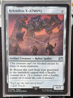 Relentless X-ATM092 x2 - Reg & FOIL - MTG - FIN - 0268 - UNCOMMON ~ NM - Image 4