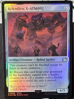 Relentless X-ATM092 x2 - Reg & FOIL - MTG - FIN - 0268 - UNCOMMON ~ NM - Image 5
