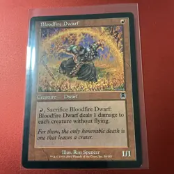 Bloodfire Dwarf #56 (LP) Apocalypse APC Magic MTG - Image 1