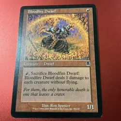 Bloodfire Dwarf #56 (LP) Apocalypse APC Magic MTG - Image 2