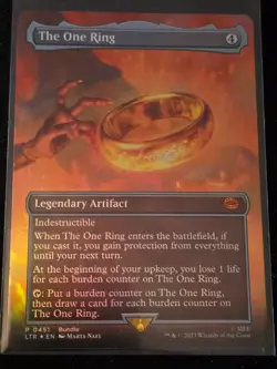 MTG The One Ring Scene Borderless Foil 451 Mythic SP LOTR NM/M Promo free ship - Image 1