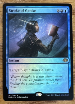 MTG Dominaria Remastered, Stroke of Genius - Foil - Image 1