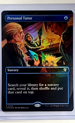 MTG Magic The Gathering Commander Masters Borderless Foil #633 Personal Tutor - Image 1