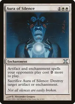 Aura of Silence 10th Edition LP MTG - Image 1
