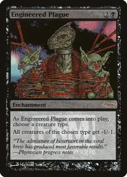 Engineered Plague - Foil Promo Friday Night Magic 2007 NM MTG - Image 1
