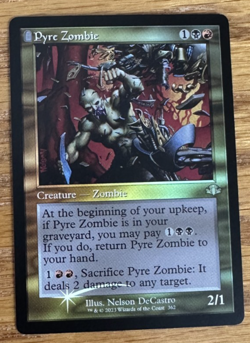 MTG Dominaria Remastered, Pyre Zombie - Retro Foil - Image 1