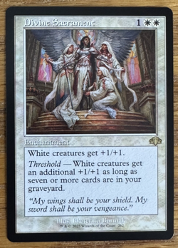 MTG Dominaria Remastered, Divine Sacrament - Retro - Image 1