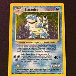 Blastoise 2/102 Base Set Pokemon TCG Holo Foil Rare Vintage Card Played MP- - Image 1