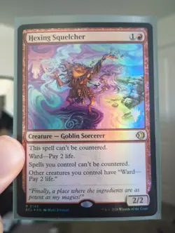 MTG Magic the Gathering Lorywn Eclipsed ECL Hexing Squelcher FOIL #145Promo - Image 1