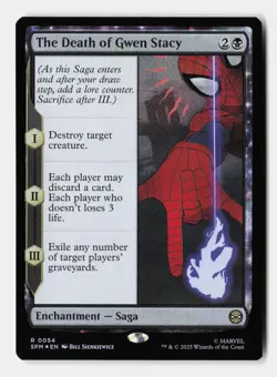 The Death of Gwen Stacy 54 Rare Marvel's Spider-Man Magic: The Gathering Foil NM - Image 1