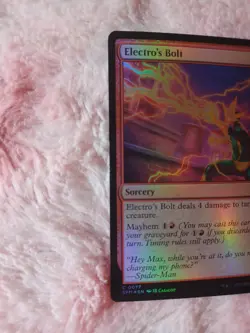 MTG Electro's Bolt FOIL Marvel's Spider-Man Magic the Gathering #77 - Image 2