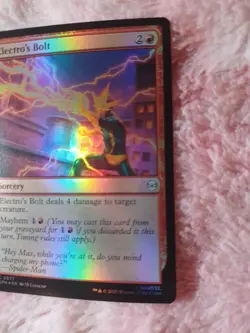 MTG Electro's Bolt FOIL Marvel's Spider-Man Magic the Gathering #77 - Image 3
