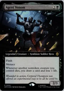 Agent Venom (Extended Art) 255 Marvel's Spider-Man Magic: The Gathering Foil NM - Image 1