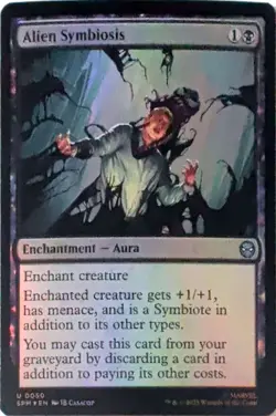Alien Symbiosis 50 UC Marvel's Spider-Man Magic: The Gathering Foil NM - Image 1
