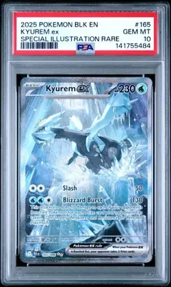 2025 POKEMON BLK EN-BLACK BOLT SPECIAL ILLUSTRATION RARE #165 KYUREM EX PSA 10 - Image 2