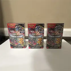 3 NEW SEALED Pokemon TCG Chaos Rising Booster Bundle - Image 1