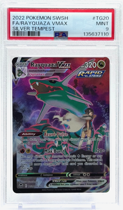 Pokemon Rayquaza VMAX Silver Tempest TG20/TG30 Trainer Gallery PSA 9 Mint TCG - Image 1