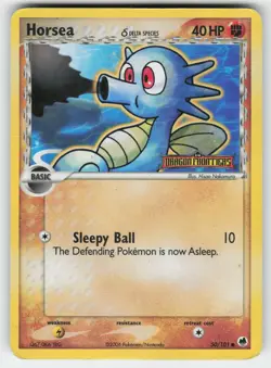 Horsea 50/101 Common Dragon Frontiers Pokemon Reverse Holo Heavily Played - Image 1